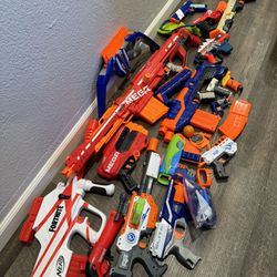 Nerf Gun Toy Lot 