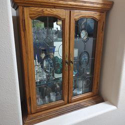 Solid Wood Display Cabinet