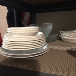 Misc. Glass Candle Holder, Vases, Sundae Gravy  Boats, Drinking Glasses, Plates, Bowls Inquire for Prices & More, $1. - $8. 