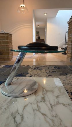 vintage Robert Sonneman for George Kovacs "Saturn" table lamp from the 1980s.