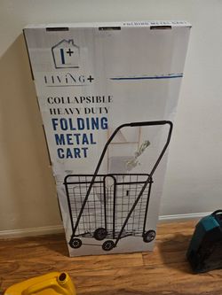 Foldin metal cart