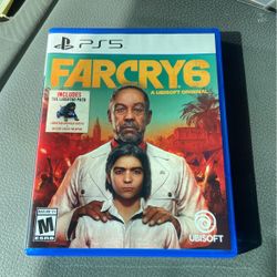 PS5 PLAYSTATION 5 GAME GAMES FARCRY 6 MINT CONDITION ADULT OWNED