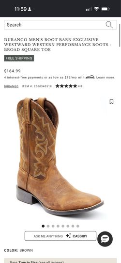 Durango Westward Western boots