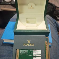 Rolex Box And Papers 