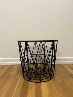 Storage Wire Side Table