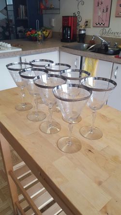 Copas antiguas con plata