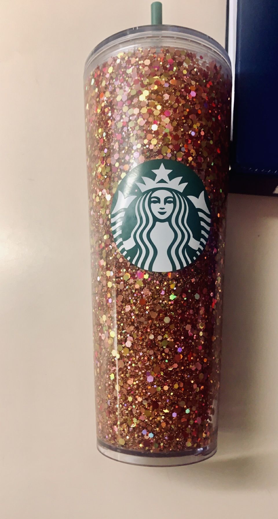 Handmade Starbucks Snowglobe Tumbler
