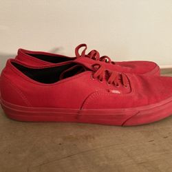Vans size 12 red men’s sneakers shoes