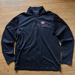 49ers Nike On Field Dri Fit 1/4 zip jacket