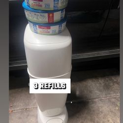 Diaper Genie With 3 Refills 