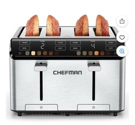 CHEFMAN Toaster - Smart touch 4 Slice Digital Extra Wide Slots New w/Box