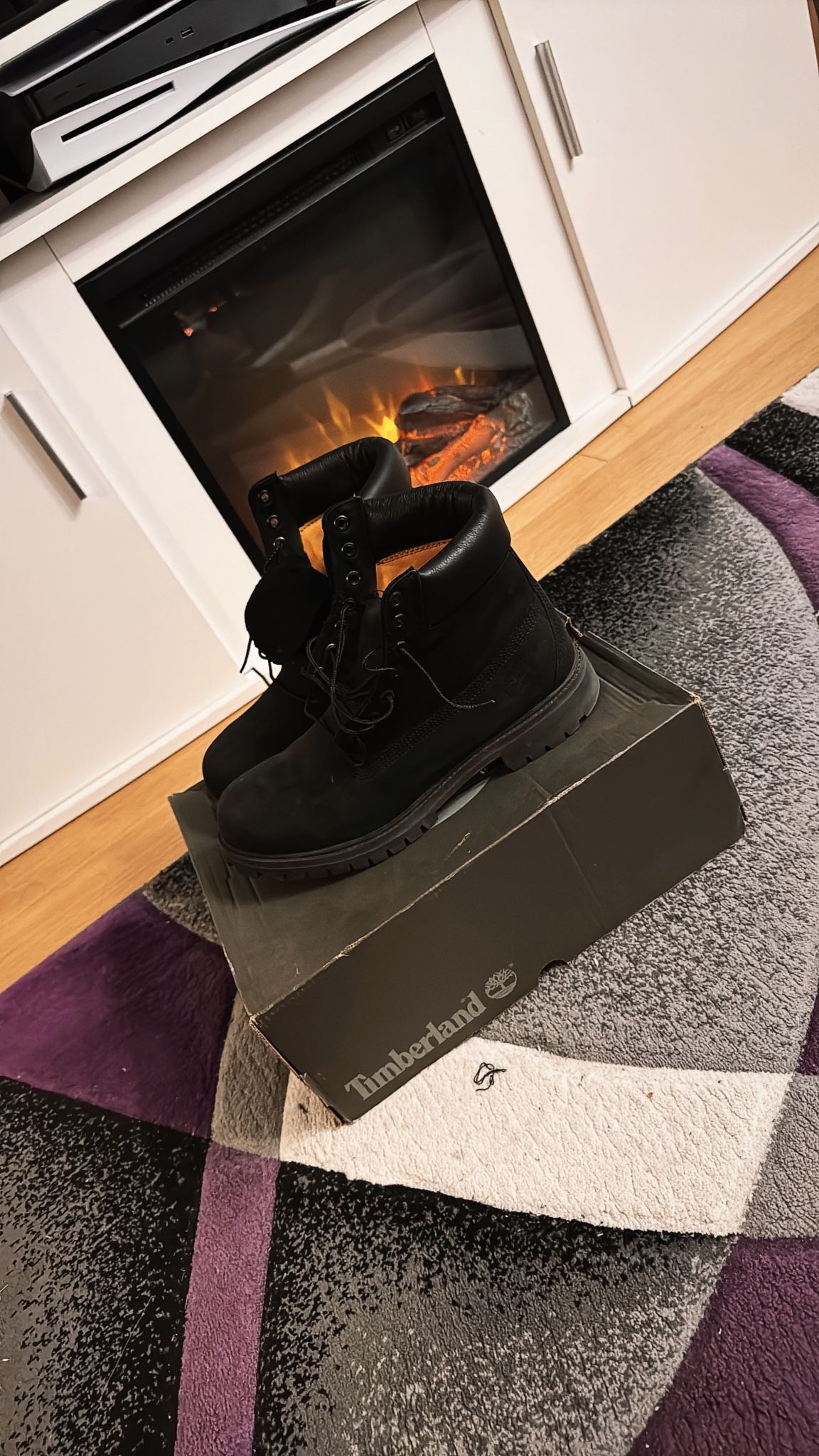 Black Timberland Constructs