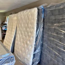 Mattresses Still in Plastic Wrap