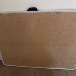 Cork Bulletin Board with White Frame, 23” x 16.5”, pick up in Temple city