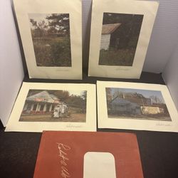 Robert A Wooten signed photo prints set of 4 vintage NC Coca Cola Dr Pepper