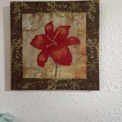 Flower Wall Decor Painting 