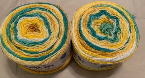 2 Caron Skinny Cakes Yen Crochet Knit