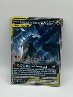 Non TCG Pokemon Reshiram & Zekrom Gx Tag Team Fan Art Card
