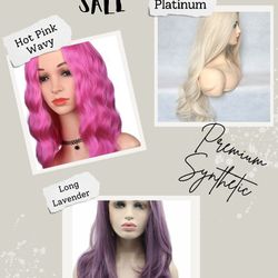 Premium Synthetic Wig Bundle (Free Wig Brush & Comb)