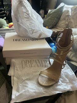 Gold Glitter Dress Shoes