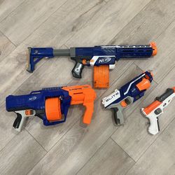 Nerf Elite Blasters, Blue Team Summer Fun! Kids Blaster Toys