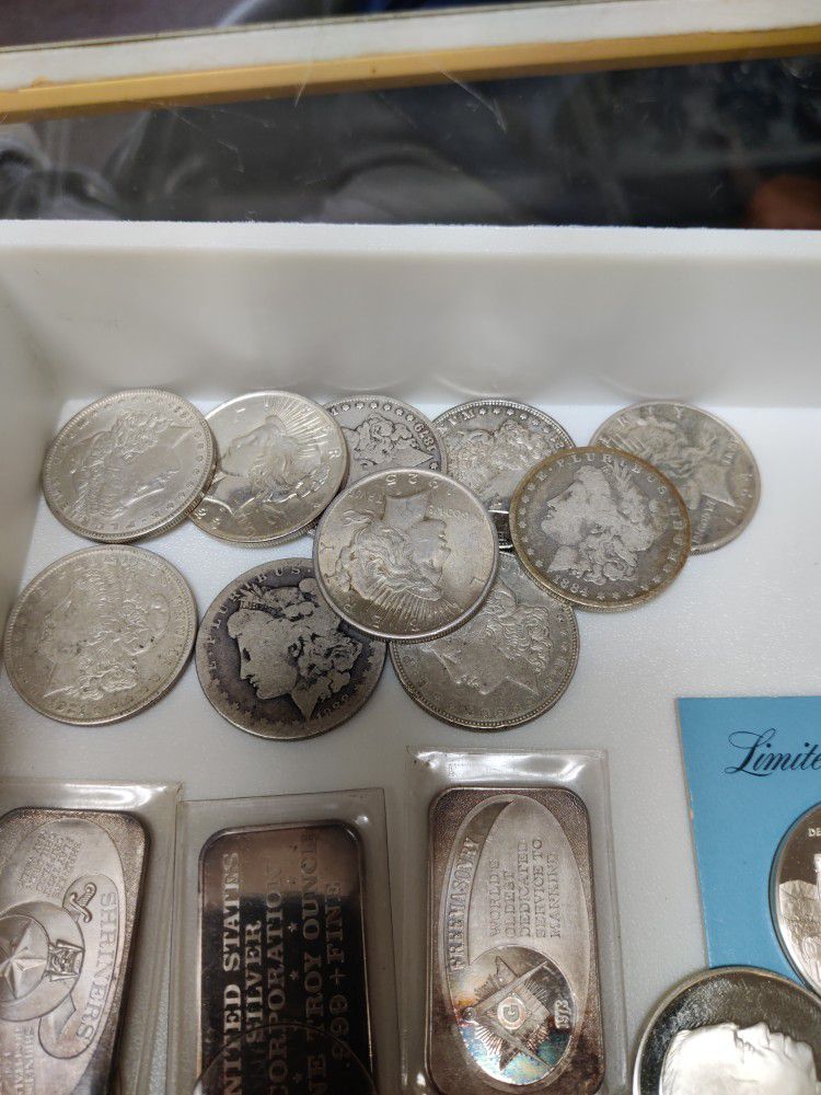 Morgan & Peace Silver Dollar Coins