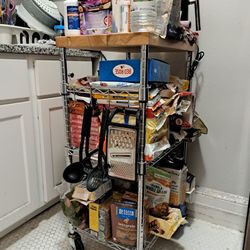 Amazon Basics Portable Kitchen 3-tier Rack