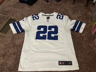 Nike Dallas Cowboys Emmitt Smith #22 NFL Jersey White Blue Size M