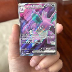 Pokemon Destined Rivals Team Rocket's Nidoking Ex 216/182 Ultra Rare Full Art NM