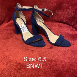 Jessica Simpson Blue Open Toe Sandals/Heels