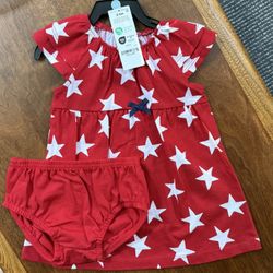 Carter's Patriotic 3-6M Dress