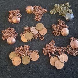 Wheat and Memorial Penny Necklaces 