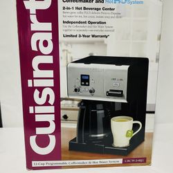 cuisinart CBCW-24BJ1 12 Cup Programmable Coffeemaker & Hot Water System. Condition is "New". Shipped with USPS Priority Mail. Fast shipping
