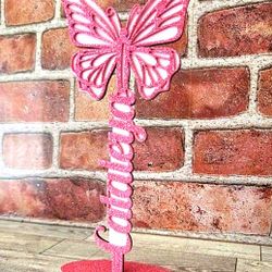 Personalized Name Standing Wooden Butterfly 