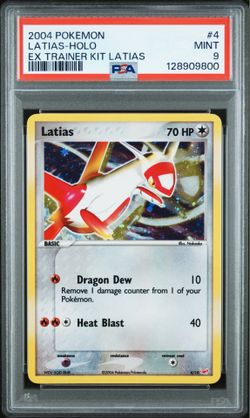 2004 POKEMON EX TRAINER KIT LATIAS #4 LATIAS HOLO PSA 9