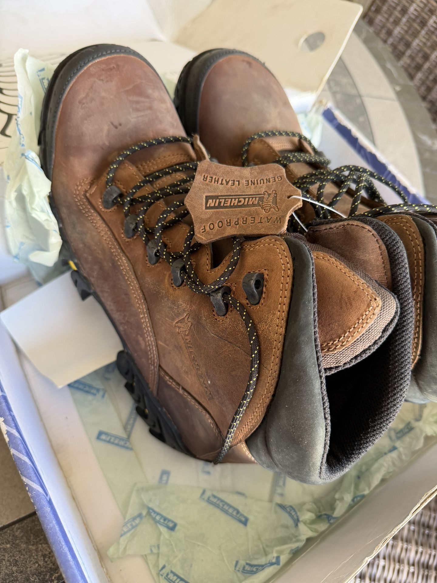 Michelin Brown Work Boots Size 11