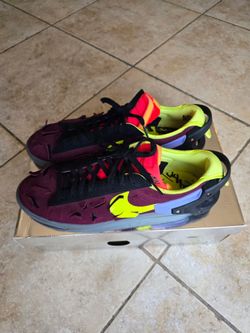 Nike Drop Type HBR Sneakers Burgundy Yellow
