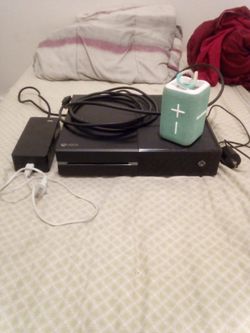 Microsoft Xbox One Console w/ Connections Included, No Controller, & Bluetooth Speaker with Charger