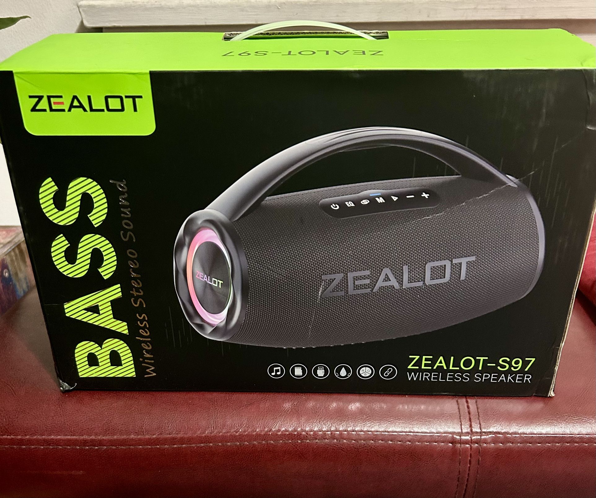 ZEALOT Wireless Speaker, 80W Portable Bluetooth Speaker w. Booming Bass, DSP, IP67 Waterproof Outdoor Speaker, Wireless, PowerBank, Bluetooth 5.2