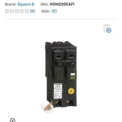 Square D 20A 2pole Circuit Breaker