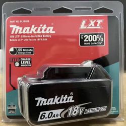 Genuine Makita BL1860B 18V 6.0Ah  LXT Li-Ion Battery with Indicator