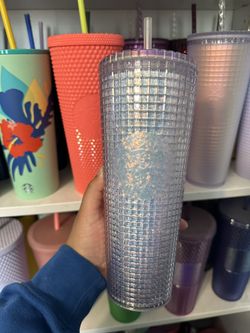 Starbucks Glitter Grid Cup