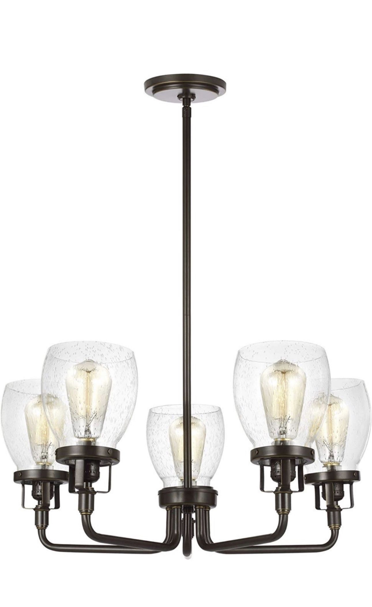 Seagull Sea Gull (contact info removed)-782 Restoration Five Light Chandelier from Belton Colle
