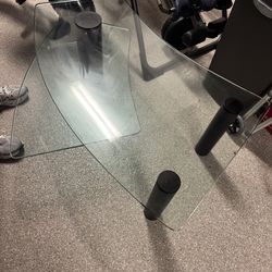 Glass living room table