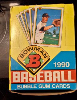 1990 Bowman Baseball Wax Box