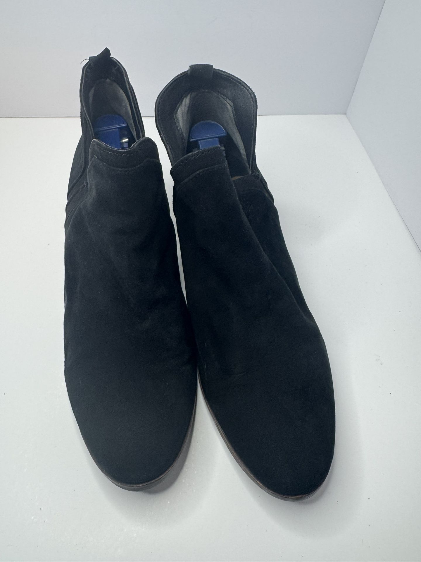 Sam Edelman Black Suede Ankle Boots Size 9