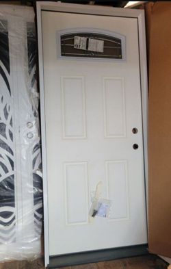 34x79 exterior door fiberglass prehung Left hand,frame and door are fiberglass, prehung, pecial order door available now