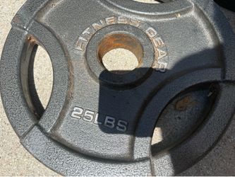 Pair of 25 pound fitness gear weight plates