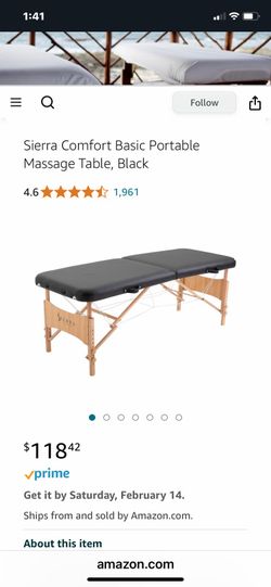 Massage table