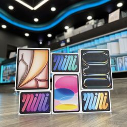 iPad A16, iPad Mini A17 Pro, iPad Air M3 Chip & iPad Pro M4 Chip Available ( Payment Plans Available / Planes De Pagos Disponibles ) 